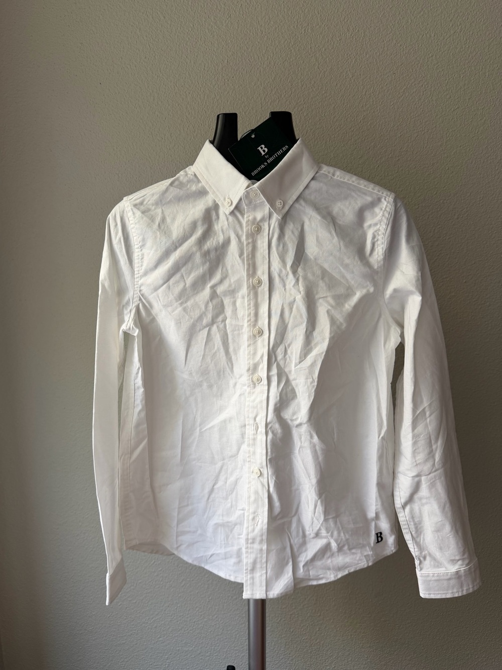 B By Brooks Brothers White Button-Down Dress Shirt Boys Size 14